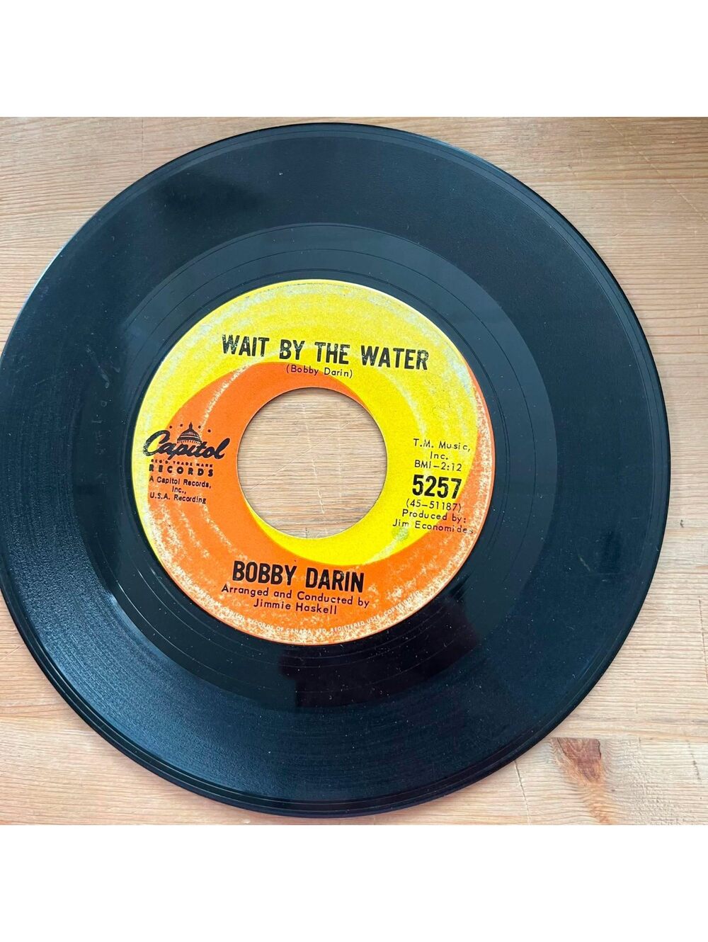 Bobby Darin - Wait by the Water/The Things in this House 45rpm VG+ R08
